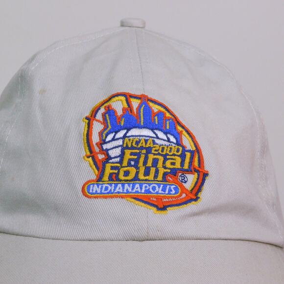 Vintage 2000 NCAA Final Four Strapback Hat Indianapolis Tan Mountain Dew Logo - Picture 2 of 6
